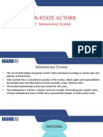 Non-State Actors: 3.1: International System