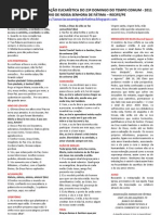 Cânticos para a Celebração Eucarística do 23º Domingo do Tempo Comum - 2011