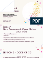 Corporate Governance & Capital Markets: Augustues P. Lambino