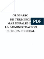 64 Glosario de Terminos Mas Usuales en La Admin Is Trac Ion Pu