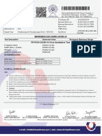 Microbiology-Sars Covid-19: Test Description Observed Value Biological Reference Range