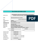 Datos Generales: Departamento: CAJAMARCA Provincia: CAJABAMBA Distrito: CAJABAMBA Localidad