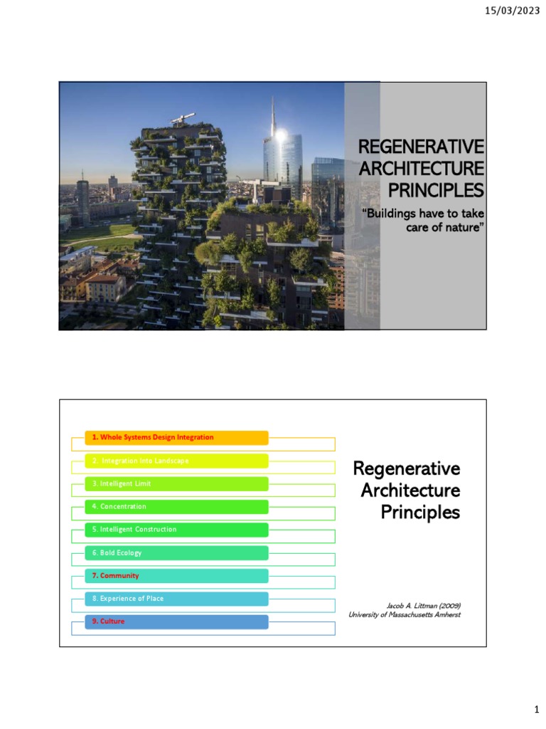 Regenerative Architecture Principles Explained | PDF | Design Thinking ...