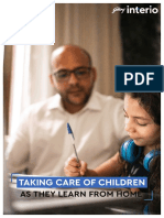 Taking Care of Children: As They Learn From Home