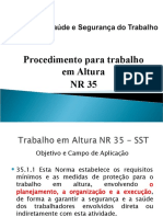 Trabalho em Altura NR 35