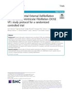 Double Sequential External Defibrillation For Refractory Ventricular Fibrillation (Dose VF) : Study Protocol For A Randomized Controlled Trial