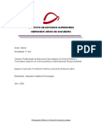 Formación Política y Social de América Latina Actividad N º 2