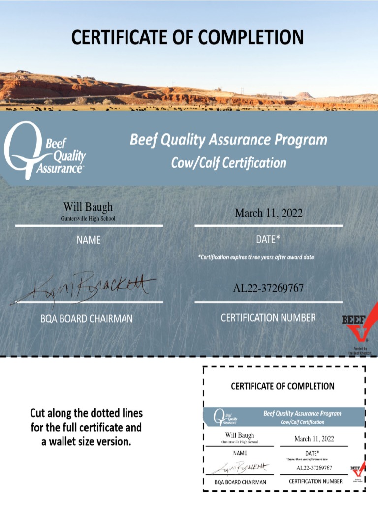 BQA Certification for Guntersville High | PDF