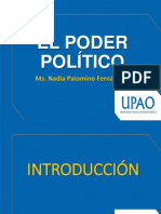 El Poder Político: Ms. Nadia Palomino Fernández