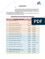 CRONOGRAMA DE PRECEPTORIAS BIMESTRE I 5to B