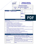 Trabajo Grupal de Investigación: Asignatura