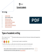 Types of Academic Writing - The University of Sydney