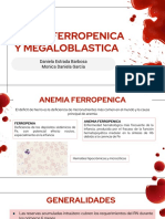 Anemia Ferropenica y Megaloblastica