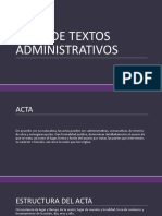 Tipos de Textos Administrativos