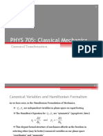 PHYS 705: Classical Mechanics: Canonical Transformation