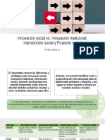 Innovación Social vs. Innovación Tradicional, Intervención Social y Proyecto Social