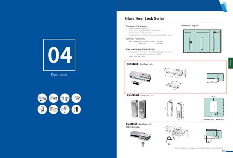 Cerradura KMS11230 | PDF | Door | Components