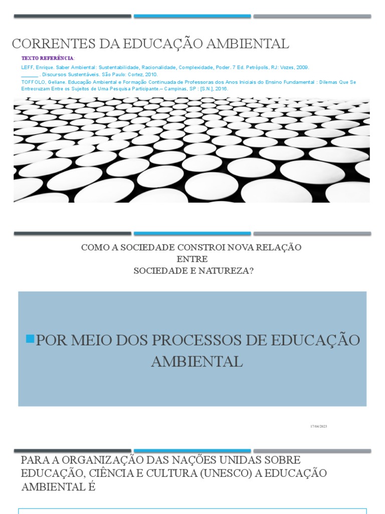 Correntes da Educação Ambiental | PDF | Sustentabilidade ...