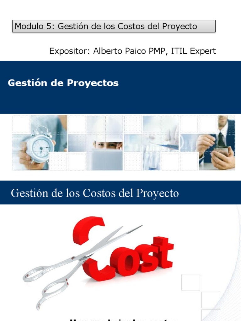 Modulo 5: Gestión de Los Costos Del Proyecto | PDF | Costo | Presupuesto