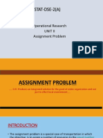 Assignment Problem