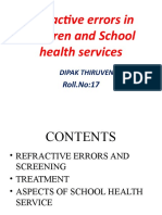 Refractive Errors in Children and School Health Services: Dipak Thiruvengadam