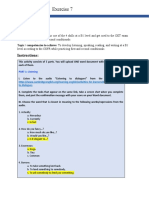 Exercise 7: Practice Conditionals and OET Skills