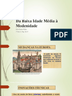 Da Baixa Idade Média À Modenidade: Novo Ensino Médio. 1 Série A. Pag. 26à 37