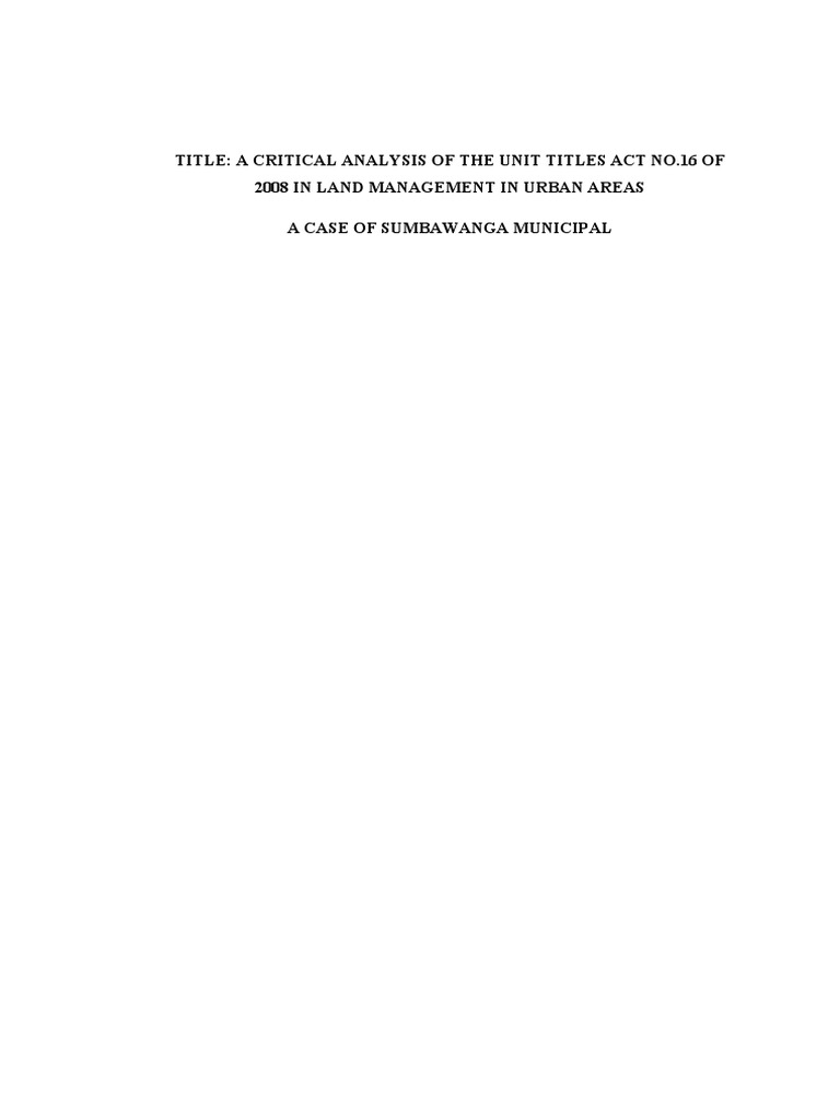 Challenge in grant right of occupancy in tanzania pdf condominium