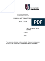 Ingeniería Civil Equipos Metereológicos Hidrología: Tipo Vilca Grower Martín CIV 7-1 2022