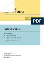 Project Management: Presented By-Hemant Ashok Bavaskar Roll No-01 Sub-Project Management