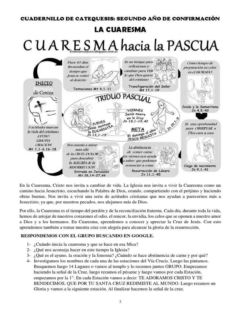 Actividades de Cuaresma y Pascua para Niños | PDF | Pascua de ...