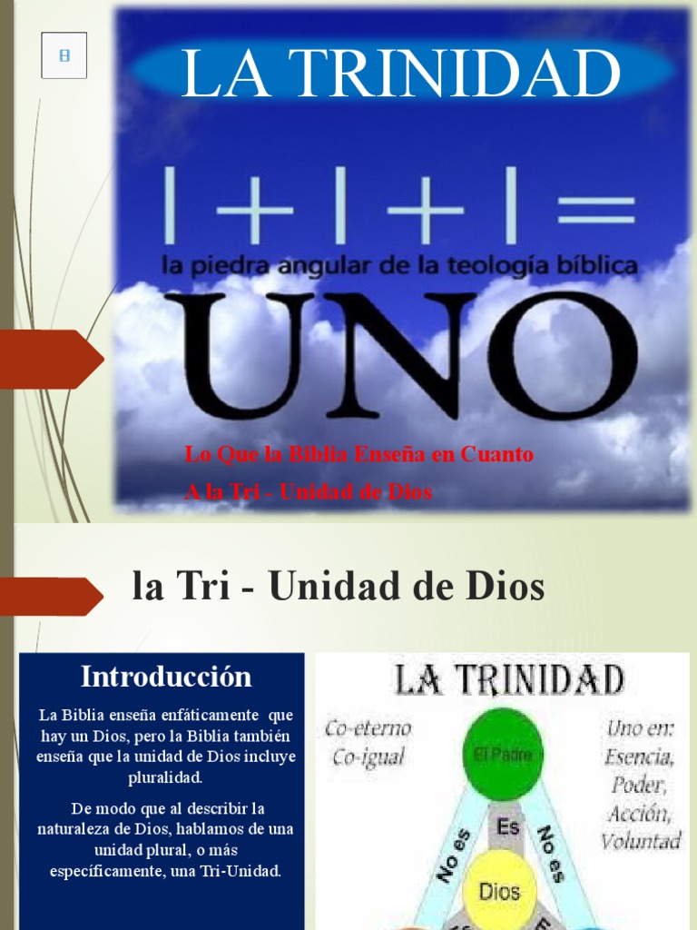 La Trinidad en la Biblia: Estudio y Enseñanza | PDF | Dios | Monoteísmo