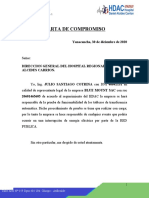 Carta de Compromiso: Yanacancha, 30 de Diciembre de 2020