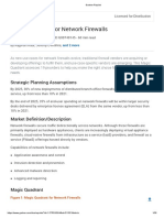 Magic Quadrant For Network Firewalls: Strategic Planning Assumptions