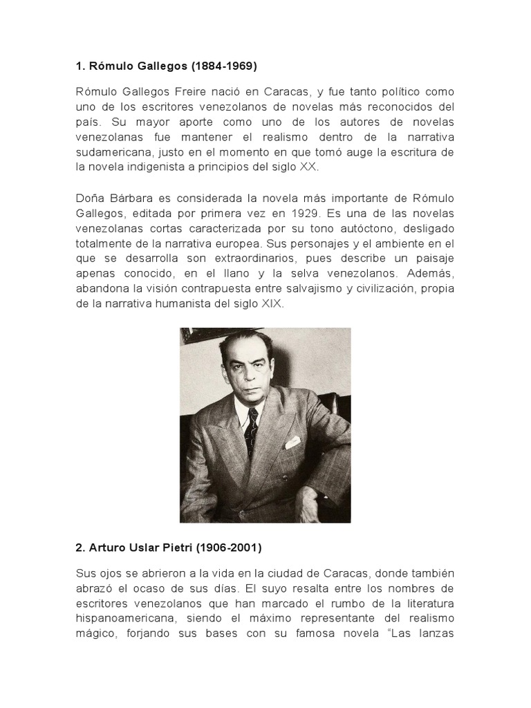 escritores venezolanos | PDF