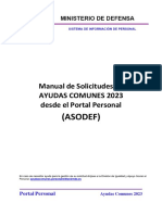 (Asodef) : Manual de Solicitudes de Ayudas Comunes 2023 Desde El Portal Personal