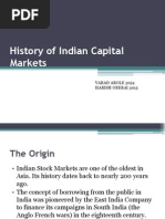 FMFS - History of Indian Capital Markets