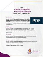 Programa Curso Hallazgos Radiologicos en Patologia Intracraneal