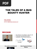 OWASPBNL The Tales of A Bug Bounty Hunter