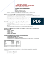 QCM Chloé Silohian Méthode Coûts Complets, ABC, Coûts Variables, Coûts Spécifiques