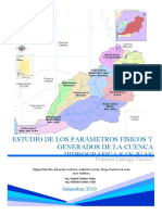Estudio de Los Parámetros Físicos Y Generados de La Cuenca Hidrográfica San Juan