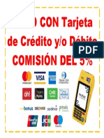 Comision Con Tarjeta A4