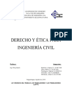 Derecho y Etica Ingeneria Civil Venezuela