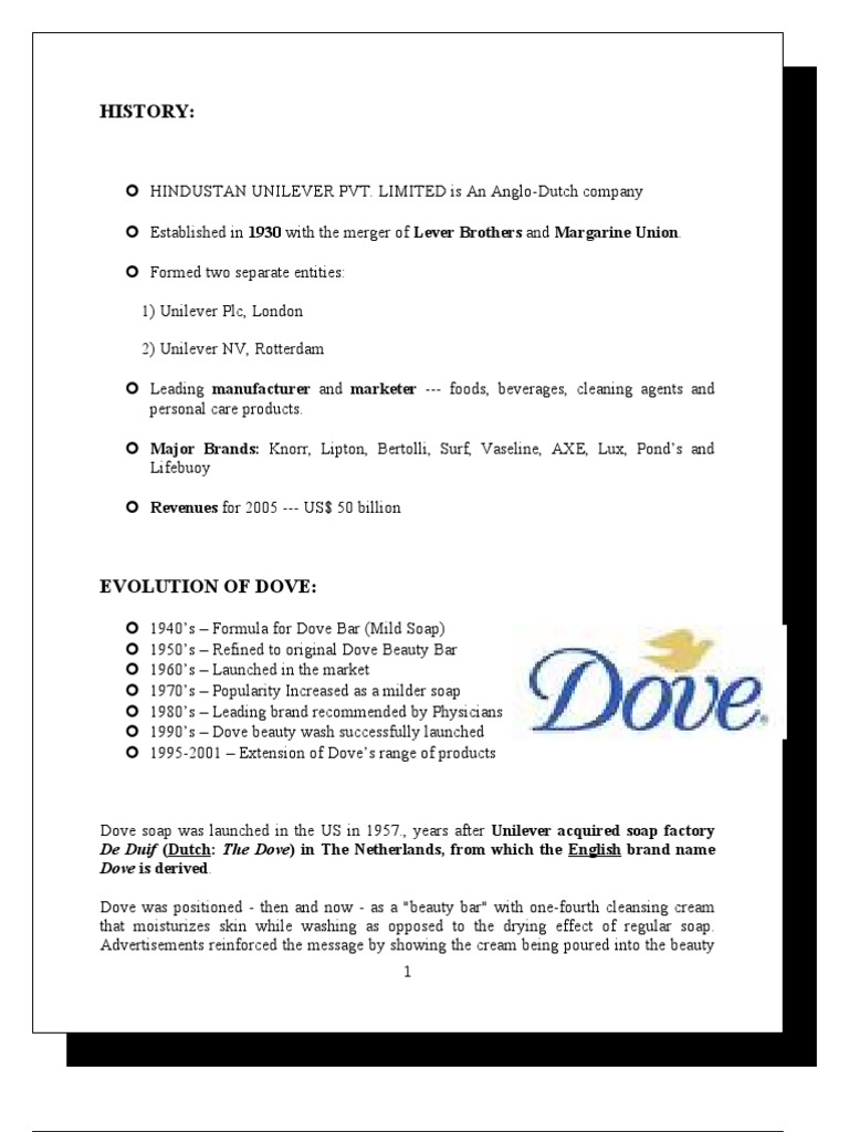 Dove Project | PDF | Unilever | Brand