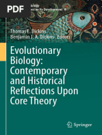 Dickins & Dickins (Eds.) (2023) Evolutionary Biology - Contemporary and Historical Reflections Upon Core Theory