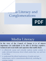 Media Literacy and Conglomerations