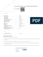 Constancia de Inscripción Y Actualización de Datos Al Registro Tributario Unificado