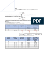 Amortization Schedule: PMT I PV I 0.06 PV 2500 N 6 PMT 2500