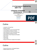Introduction To Aerospace Engineering AER 1110 Elements of Airplane Performance