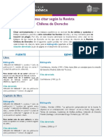 Cómo Citar Según La Revista Chilena de Derecho: Fuente Ejemplos